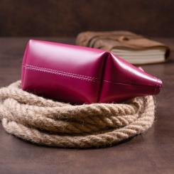 Косметичка Grande Pelle Из кожи Фуксия Фото 9