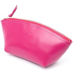 Косметичка Grande Pelle Из кожи Фуксия Фото