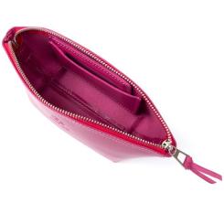 Косметичка Grande Pelle Из кожи Фуксия Фото 2