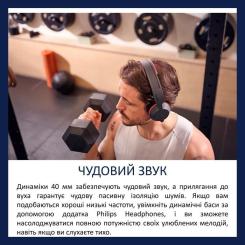 Наушники Philips TAA6219 Over-ear Wireless Mic Black Фото 3