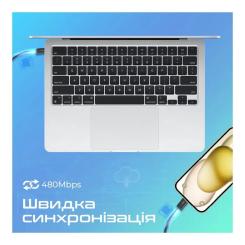 Дата кабель Promate USB-C to USB-C 2.0m Фото 3