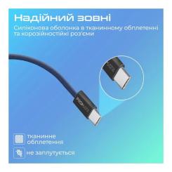 Дата кабель Promate USB-C to USB-C 2.0m Фото 5