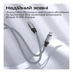 Дата кабель Promate USB-C to USB-C 1.2m Фото 5