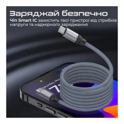 Дата кабель Promate USB-C to USB-C 1.2m Фото 6