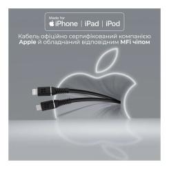 Дата кабель Promate USB-C to Lightning 1.2m Фото 2