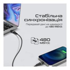 Дата кабель Promate USB-C to Lightning 1.2m Фото 4