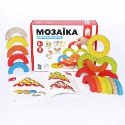 Развивающая игрушка Ігротеко Мозаїка ВЕСЕЛКОВІ ДУГИ 24 елементів Фото 1