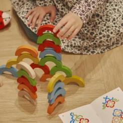 Развивающая игрушка Ігротеко Мозаїка ВЕСЕЛКОВІ ДУГИ 24 елементів Фото 6