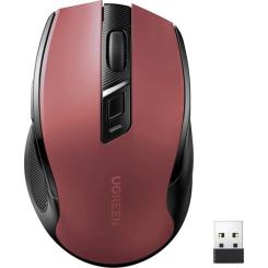 Мышка Ugreen MU006 Ergonomic Wireless Red/Black Фото 1