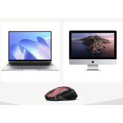 Мышка Ugreen MU006 Ergonomic Wireless Red/Black Фото 4
