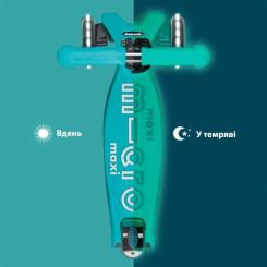 Самокат Micro Maxi Deluxe Glow LED Желейный зеленый Фото 5