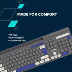 Клавиатура Canyon HKB-W03 Wireless UA Grey Фото 5