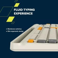 Клавиатура Canyon HKB-W03 Wireless UA Grey Фото 7