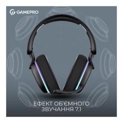 Наушники GamePro Asgard Bragi 7.1 RGB Tri-Mod Black Фото 8