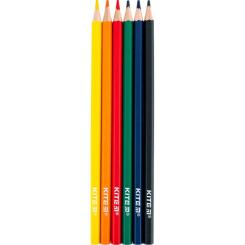 Карандаши цветные Kite Classic 6 кольорів Фото 2