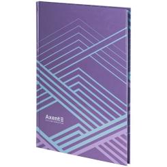 Книга записная Axent Lines А4, 96 аркушів, клітинка, бузкова Фото 1