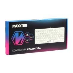Клавиатура Maxxter KBM-C01W-UA USB UA White Фото 4