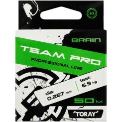 Леска Brain Team Pro 50m (clear) 0.267mm 6.9kg Фото 1