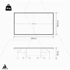 Теннисный стол Joola Outdoor J100A Grey (11647) Фото 6