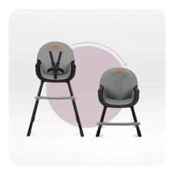 Стульчик для кормления MoMi Reki 2в1 Black Фото 3