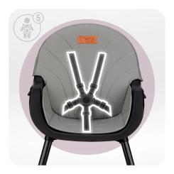 Стульчик для кормления MoMi Reki 2в1 Black Фото 4