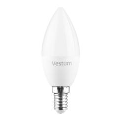 Лампочка Vestum LED C37 6W 3000K 220V E14 Фото