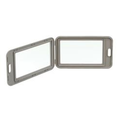Бейдж Buromax вертикальный, 69 х 111мм, PP+PVC, серый Фото 1