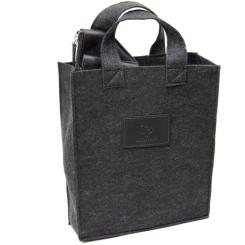 Сумка Grande Pelle Кожаная через плечо Черная Фото 6