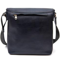 Сумка Grande Pelle Кожаная мужская Темно-синяя Фото 1