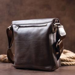 Сумка Grande Pelle В гладкой коже Шоколадная Фото 9