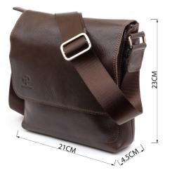 Сумка Grande Pelle В гладкой коже Шоколадная Фото 2