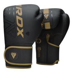 Боксерские перчатки RDX F6 Kara Matte Golden 6 унцій Фото 1