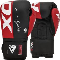 Боксерские перчатки RDX REX F4 Red/Black 10 унцій Фото 1