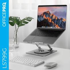 Подставка для ноутбука OfficePro LS799G Aluminum alloy Gray Фото 2