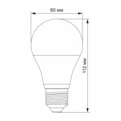 Лампочка Videx LED A60h 8.8W E27 4100K Фото 1