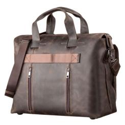 Сумка Shvigel Шкіряна Коричнева Фото 1