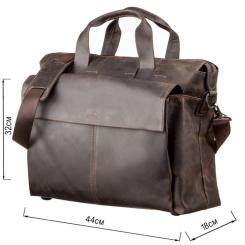 Сумка Shvigel Шкіряна Коричнева Фото 2