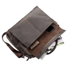 Сумка Shvigel Шкіряна Коричнева Фото 5