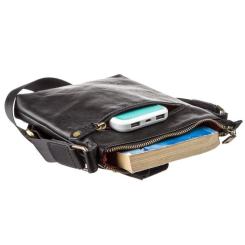 Сумка Shvigel Мужская кожаная Черная Фото 2