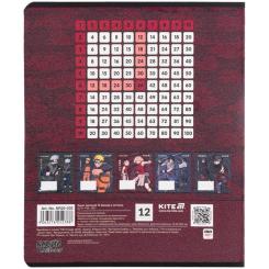 Тетрадь Kite Naruto, 12 аркушів, клітинка Фото 10