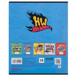 Тетрадь Kite Hot Wheels, 18 аркушів, лінія Фото 4