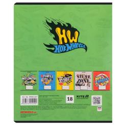 Тетрадь Kite Hot Wheels, 18 аркушів, лінія Фото 7