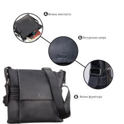 Сумка Shvigel Кожаная Черная Фото 3