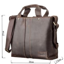 Сумка Shvigel Кожаная Коричневая Фото 2