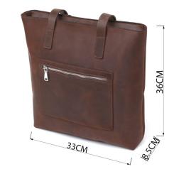 Сумка Shvigel Винтажная шоппер Коричневая Фото 2