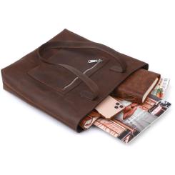 Сумка Shvigel Винтажная шоппер Коричневая Фото 5