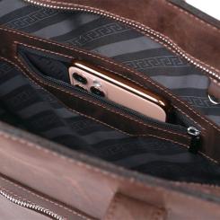 Сумка Shvigel Винтажная шоппер Коричневая Фото 7