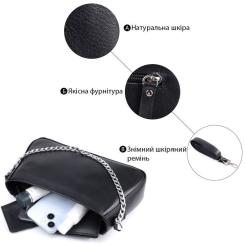 Сумка Shvigel Из натуральной кожи Черная Фото 3