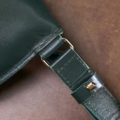 Сумка Shvigel Кожаная на пояс Зеленая Фото 9