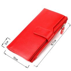Кошелек Canpellini Из натуральной кожи Красный Фото 2